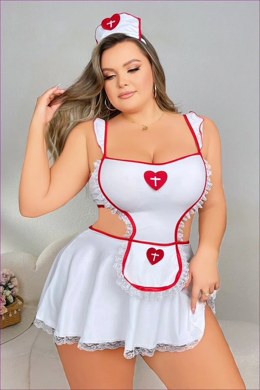 Playful Nurse Costume - Plus Size Allure