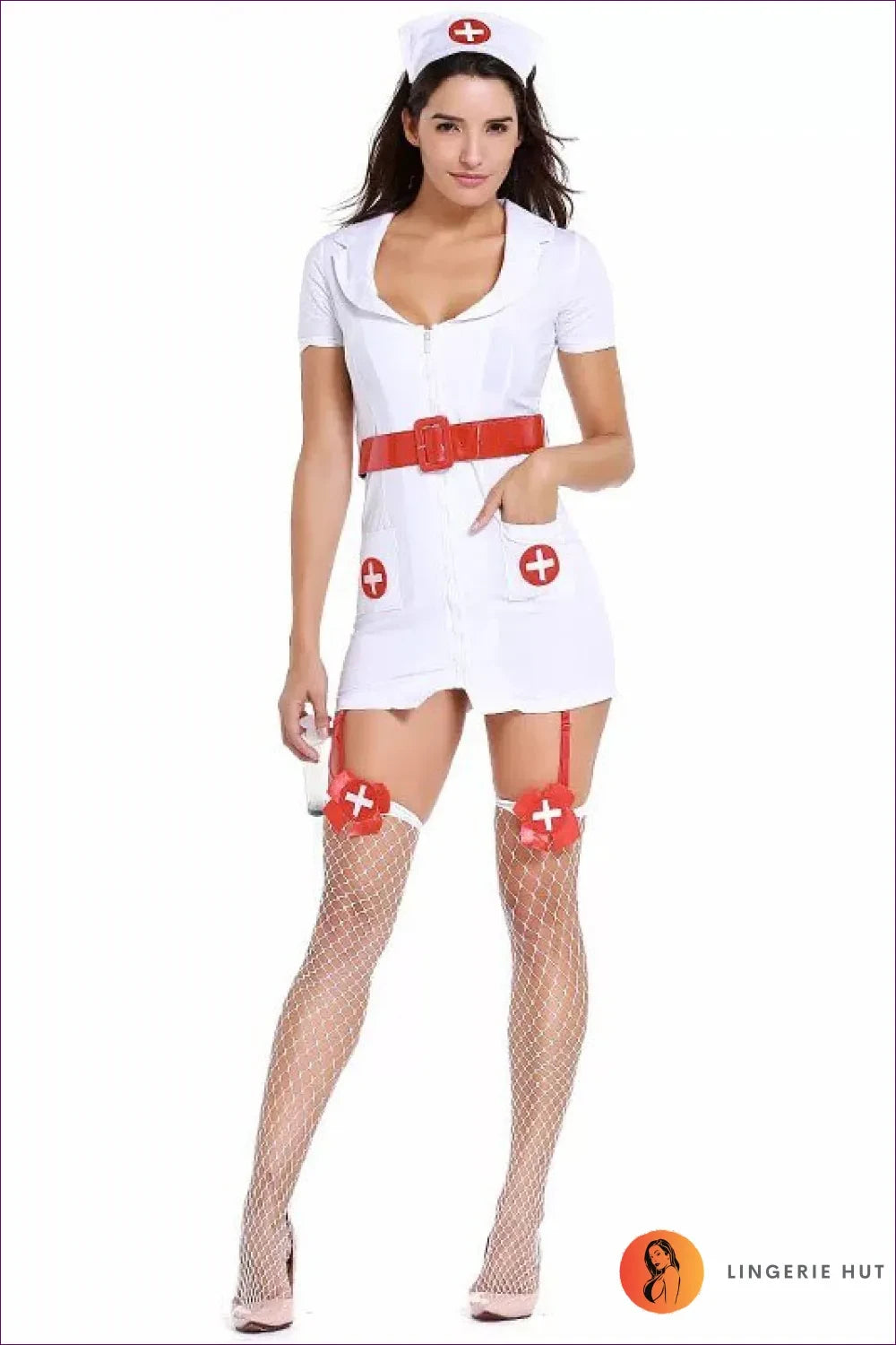 Get Ready To Ignite Passion And Explore Fantasies With Our Seductive Nurse Costume. Complete The Sexy Look
