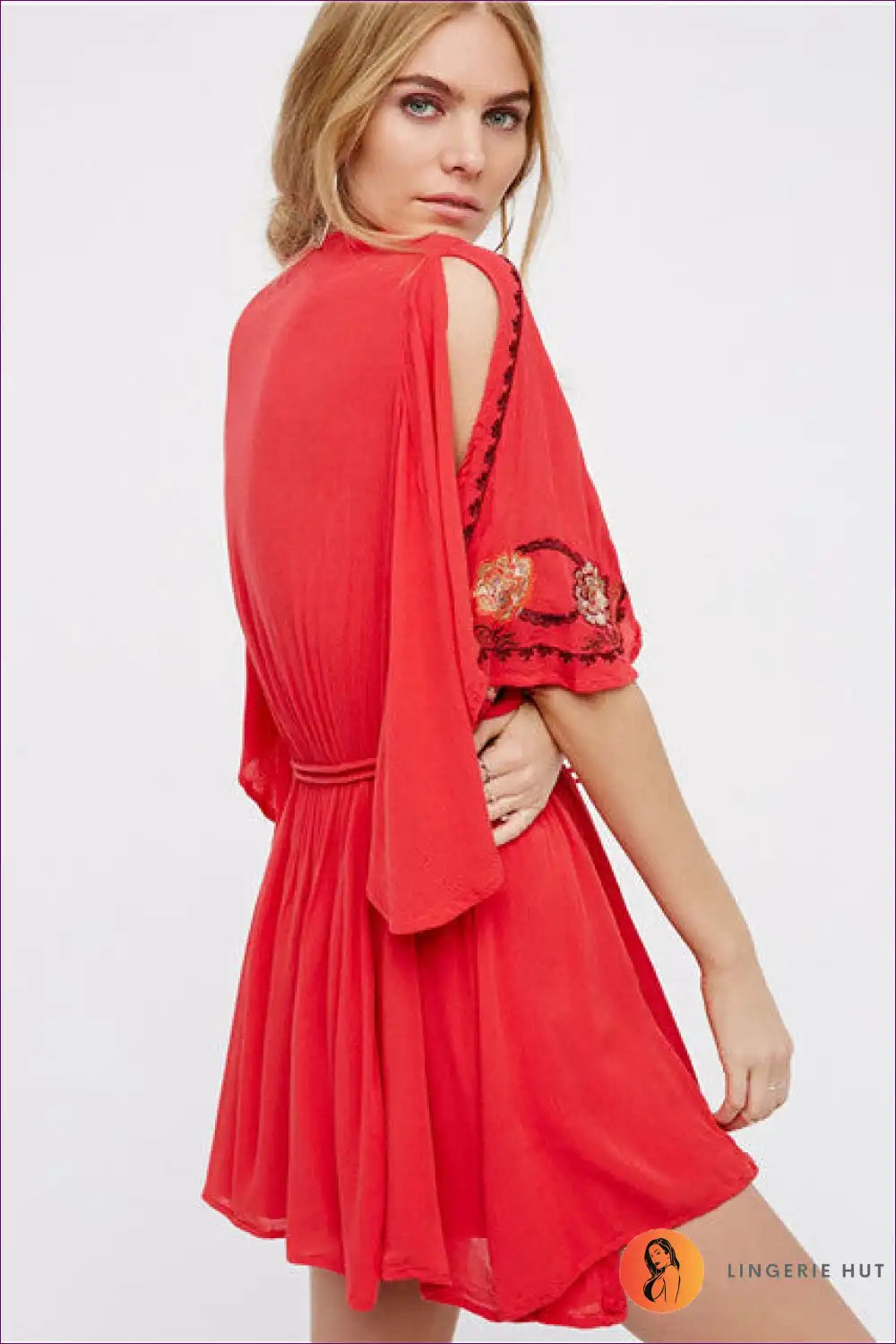 Playsuit with Embroidered Detail - Bohemian Romance