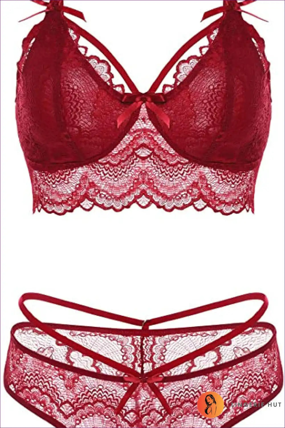 Plunge Bra Set with Lace Edge - Sculpted Everyday Confidence for Set, Everyday, just In, Lace, Lingerie