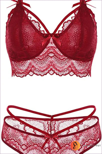 Plunge Bra Set with Lace Edge - Sculpted Everyday Confidence for Set, Everyday, just In, Lace, Lingerie