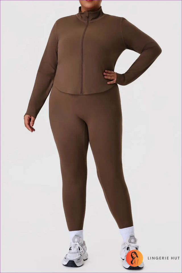 Plus Size Activewear Co Ord Set - Gym-To-Street Confidence
