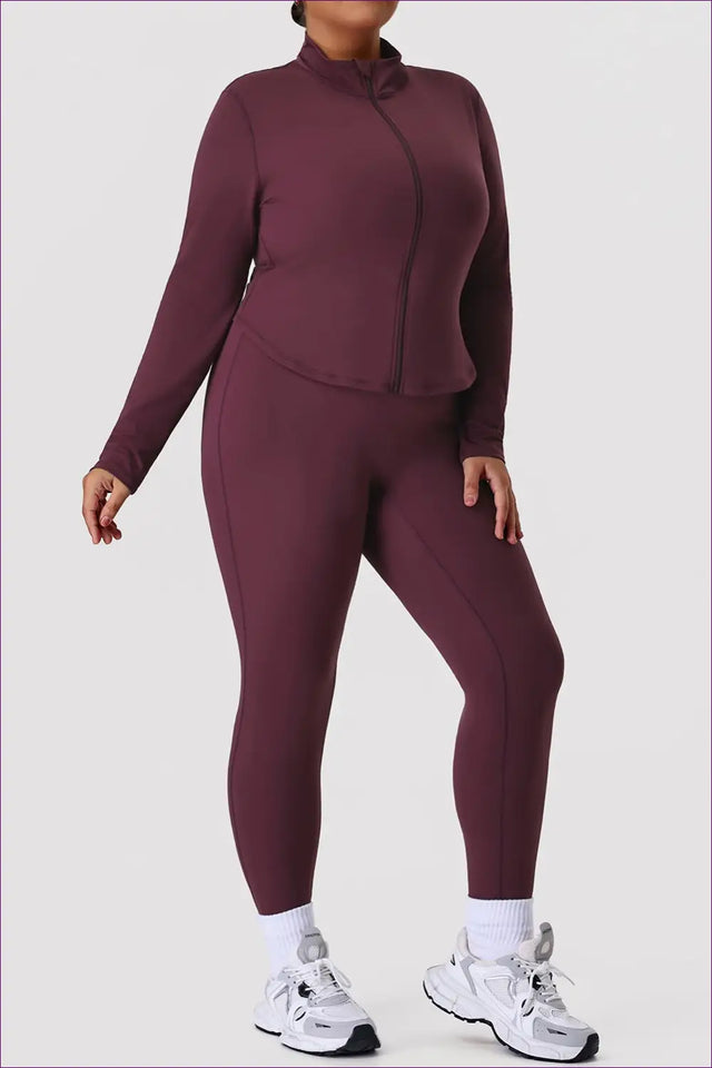 Plus Size Activewear Co Ord Set - Gym-To-Street Confidence