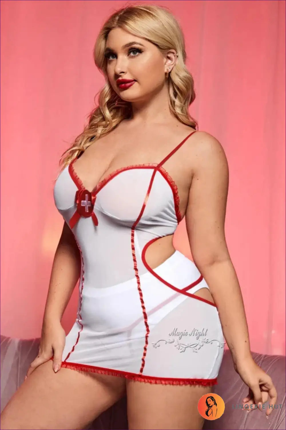 Plus Size Babydoll Nurse Uniform - Temptation Awaits