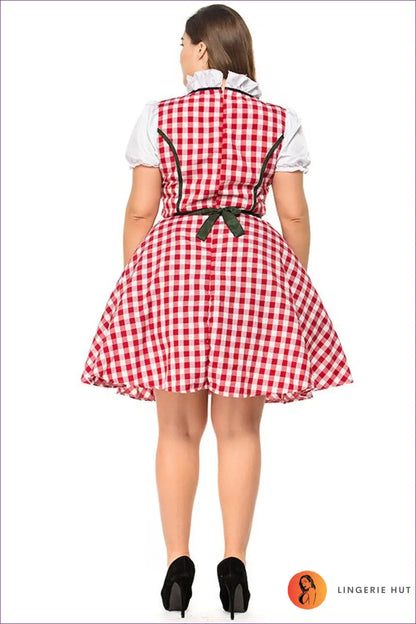 Raise a Toast In Style With This Stunning Plus Size Bavarian Beer Maid Costume. Celebrate Oktoberfest Like