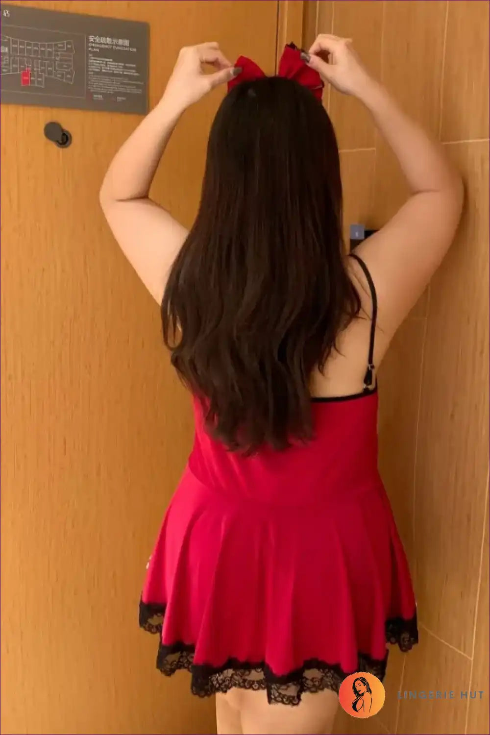 Plus Size Maid Costume with Lace-up Front - Anime Cosplay Fun for Boudoir, Choker, Clubwear, Costume, Evening