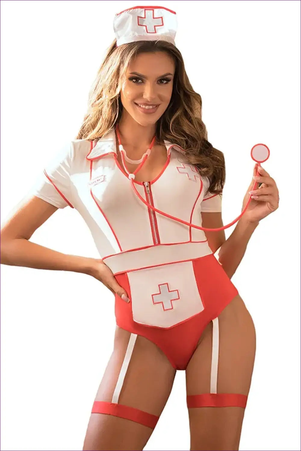Plus Size Nurse Uniform Costume - Flirty Role Play - Halloween • just in • Lingerie • Hut