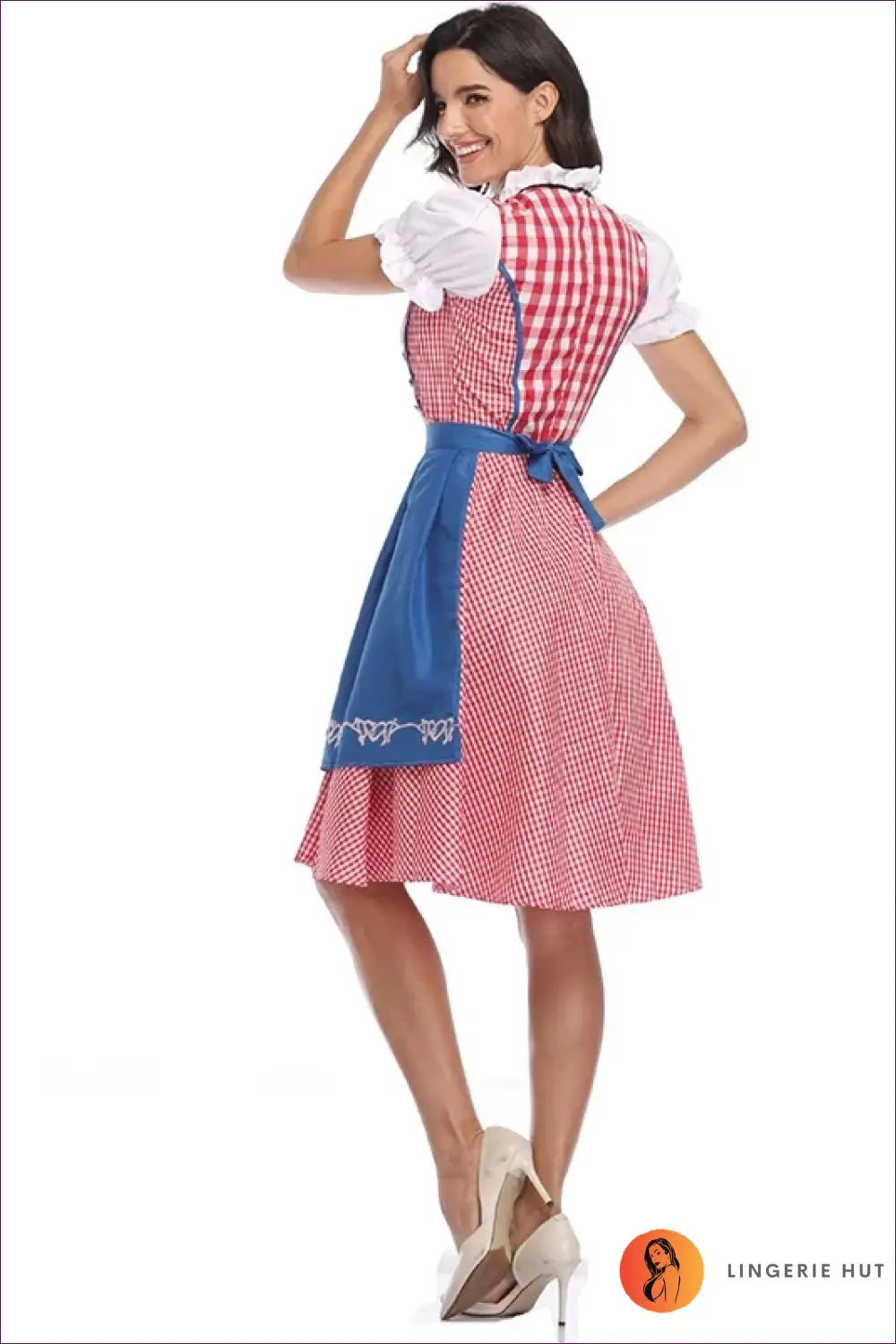 Plus Size Oktoberfest Costume with Apron - Beer Maid Charm - just in • Party • Lingerie Hut