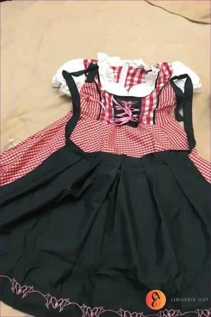 Plus Size Oktoberfest Costume with Apron - Beer Maid Charm - just in • Party • Lingerie Hut