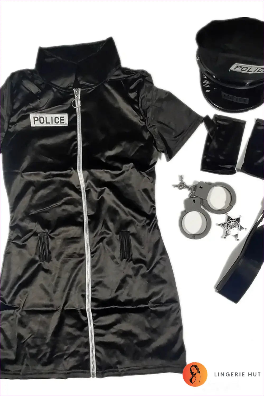 Police Costume - Fantasy Roleplay Ready - Outfit Set - Halloween • Night out • Party • Lingerie Hut