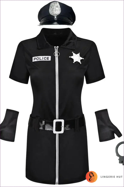 Police Costume Outfit - Bold Role Play - Halloween • just in • Lingerie • Party - Hut