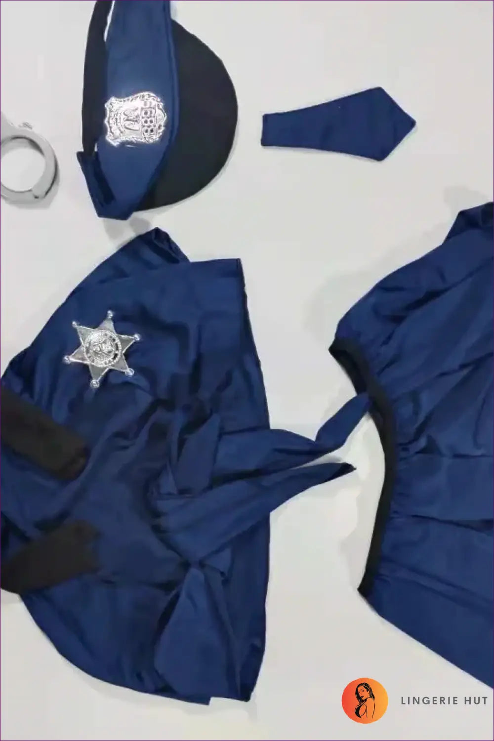 Police Costume Set with Hat and Handcuffs - Playful Fantasy - Halloween • just in • Lingerie • Night out - Hut
