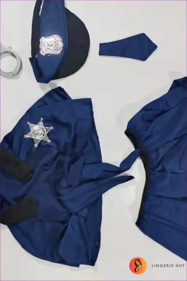 Police Costume Set with Hat and Handcuffs - Playful Fantasy