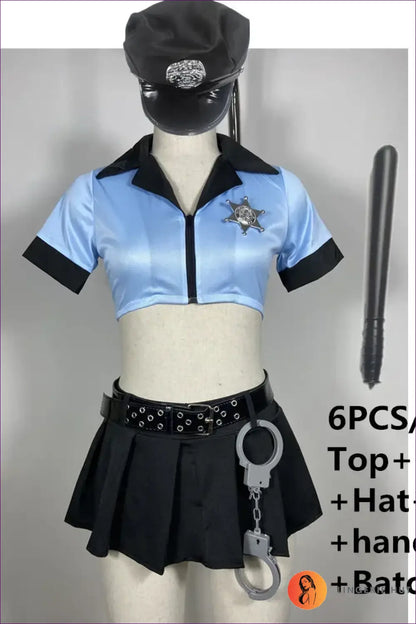 Police Officer Costume Outfit - Bold Role Play - Blue b / s - Halloween • just in • Lingerie • Night out - Hut