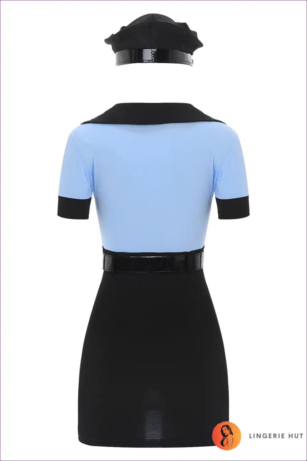 Take Control And Command Attention With Our Police Role Play Costume. This Ensemble Includes a Bodycon Dress,