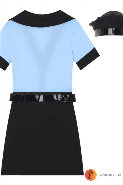 Police Uniform Costume with Front Zip - Party Command - Halloween • just in • Mini • Lingerie Hut