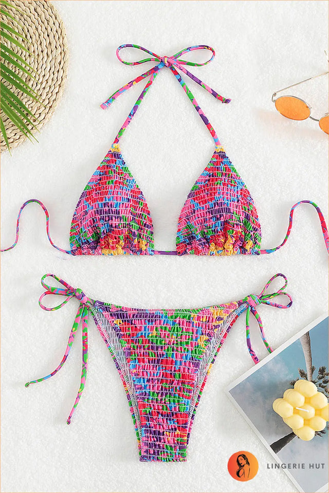 Polka Dot Bikini Set with Mini Skirt - Beach Day Poise