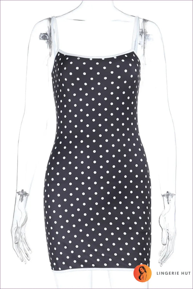 Polka Dot Mini A-Line Dress - Effortless Everyday Elegance