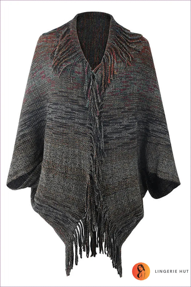 Fringe Poncho Top - Effortlessly Bohemian Layers