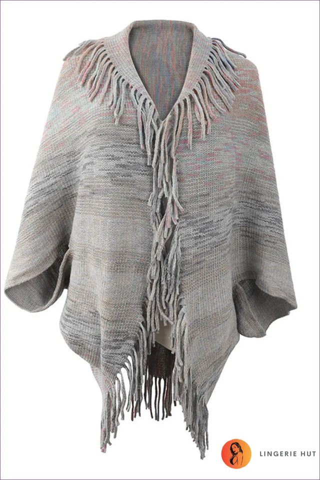 Fringe Poncho Top - Effortlessly Bohemian Layers