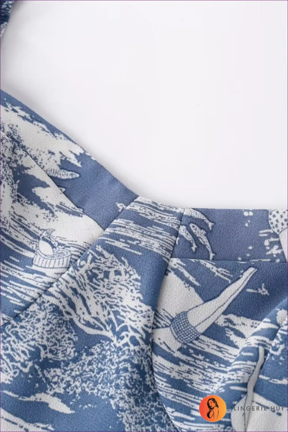 Printed Midi Dress with Ruffle Straps - Garden Party Ready - Dresses - Casual • Everyday • Polyester - Lingerie Hut