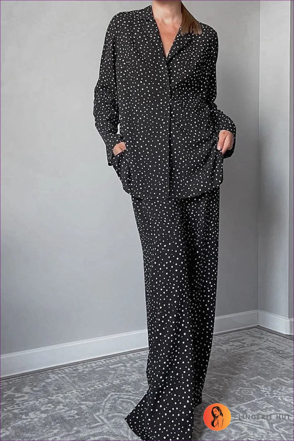 Printed Satin Pyjama Set – Lounge In Style For x