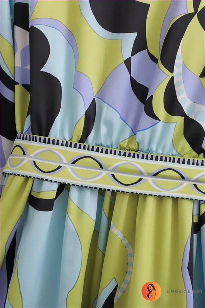 Printed Shirt Dress with Tie Belt - Effortless Chic