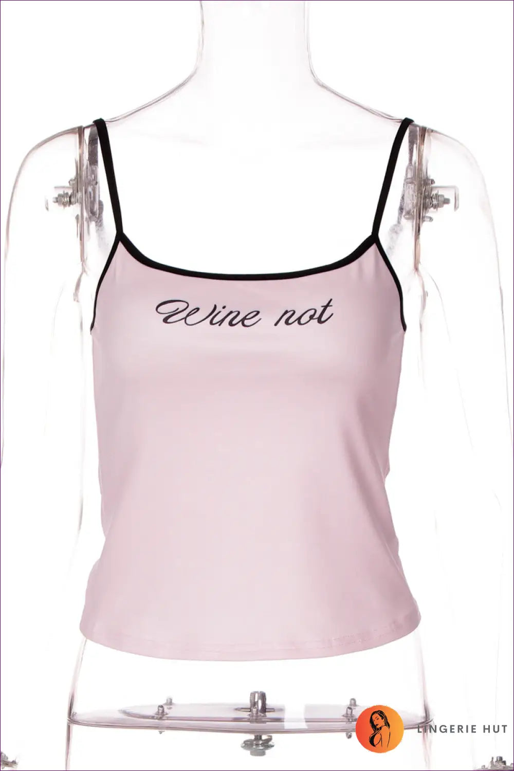 Printed Spaghetti Strap Top - Playful Summer Vibes - s / Pink - Lingerie Hut - Casual • Crop • Everyday • Polyester