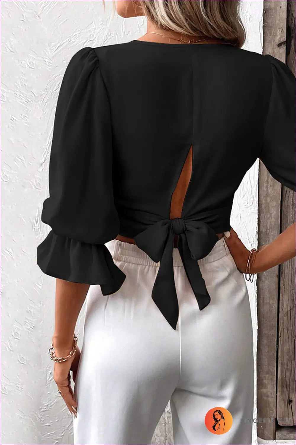 Puff Sleeve Slim Fit Top - Effortless Summer Elegance - Shirts & Tops - Lingerie Hut - Blouse • Casual • Crop