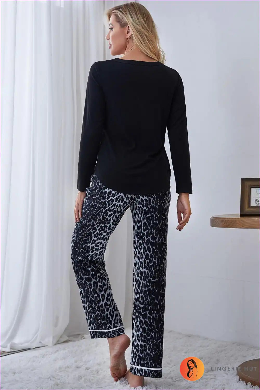 Pyjama Set with Animal Print - Bold Evening Statement for All Season, Animal, Casual, Everyday, Glamour