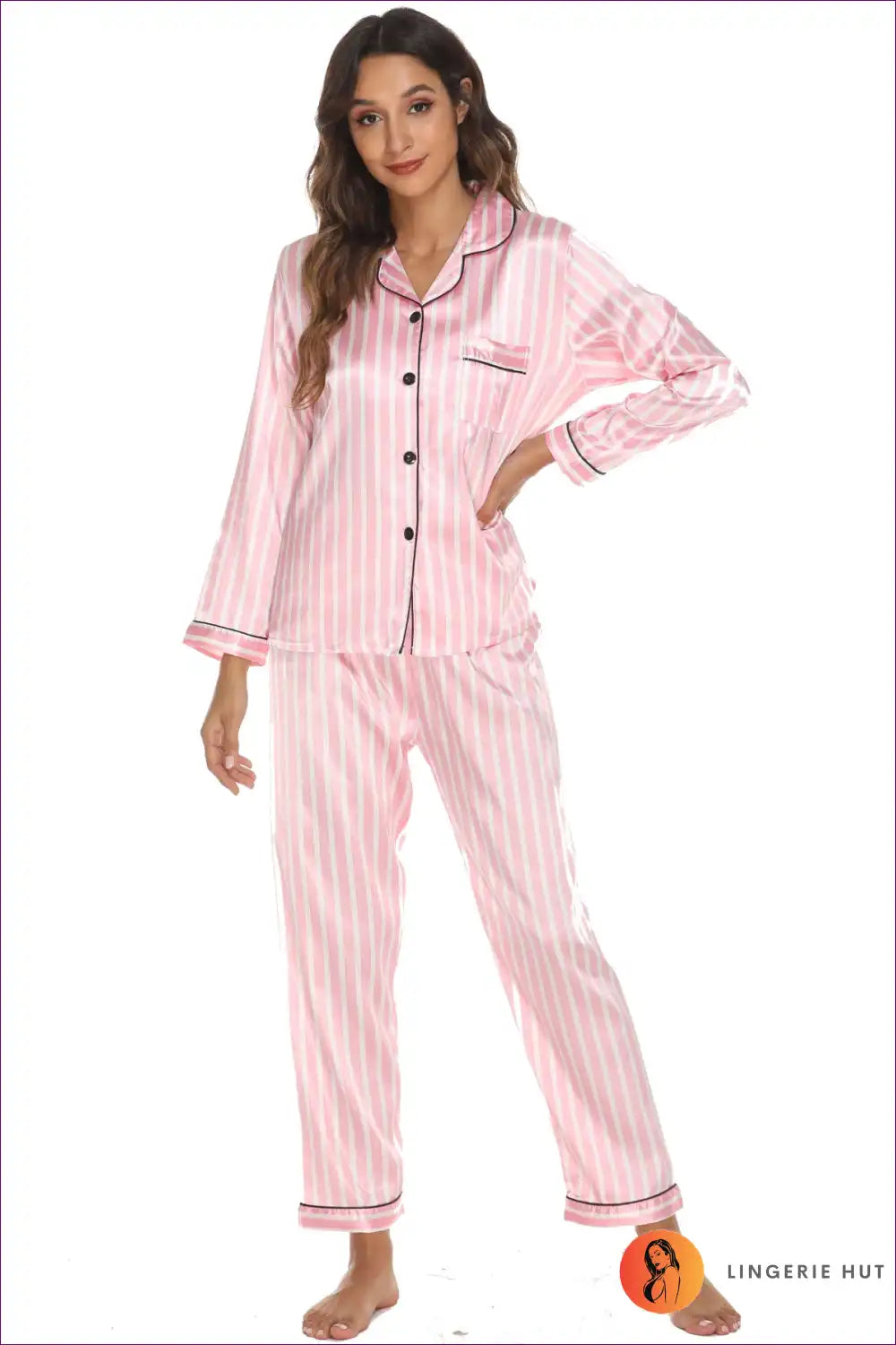 Pyjama Set with Animal Print and Classic Piping - Playful Comfort Edit for All Season, Animal, Casual,
