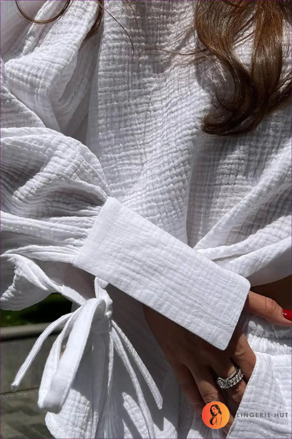 Pyjama Set with Button-front Top - Sunday Morning Ritual for All Season, Casual, Cotton, Everyday,