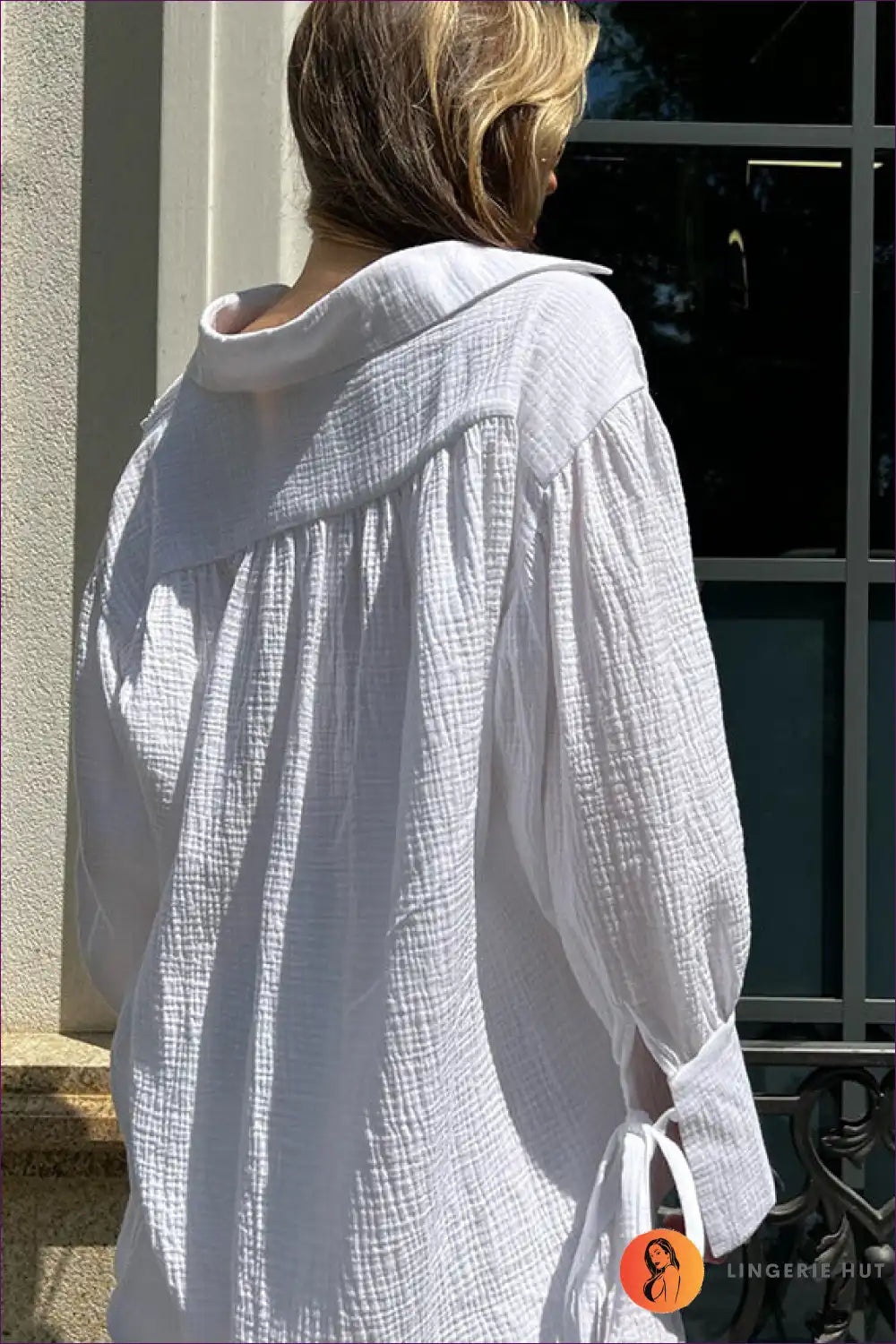 Pyjama Set with Button-front Top - Sunday Morning Ritual for All Season, Casual, Cotton, Everyday,