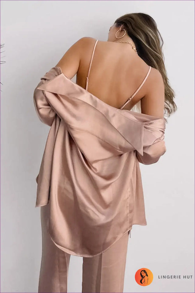 Collared Pyjama Set with Shirt - Effortless Elegance