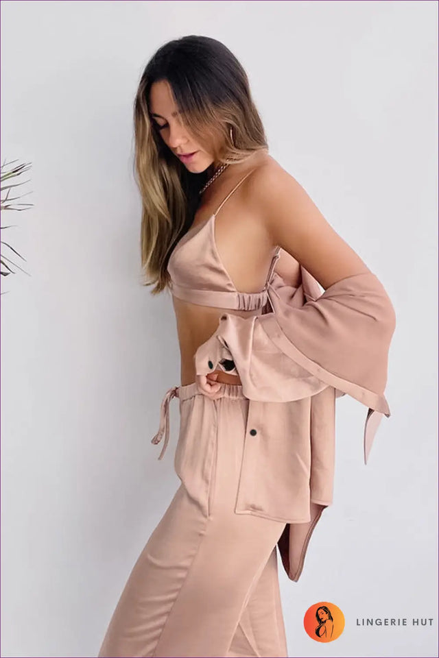 Collared Pyjama Set with Shirt - Effortless Elegance
