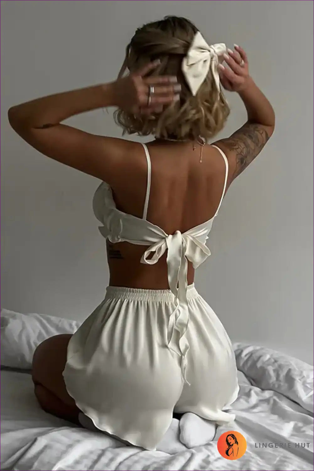 Pyjama Set with Ruffle Trim - Lazy Sunday Ritual for Casual, Everyday, just In, Loungewear, Pj