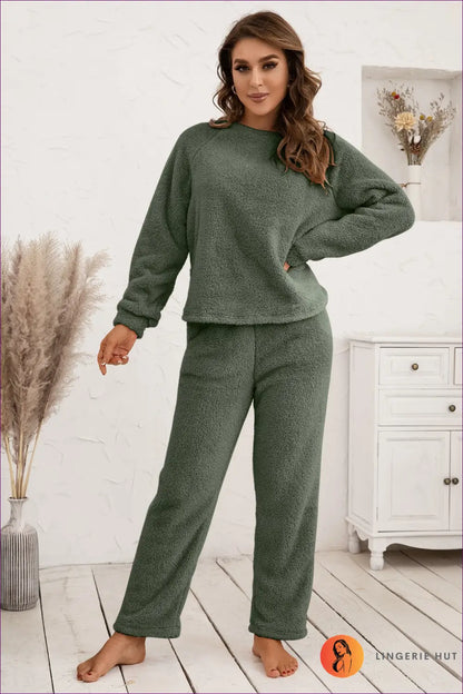 Pyjama Set with Shorts and Tie Detail - Off-duty Comfort - s / Green - Loungewear - Lingerie Hut - Casual • Cotton