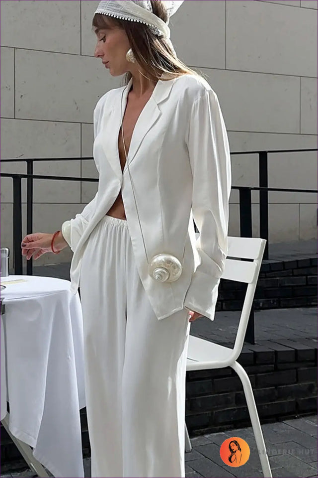 Wide Leg Pyjama Set - Luxe Nights In