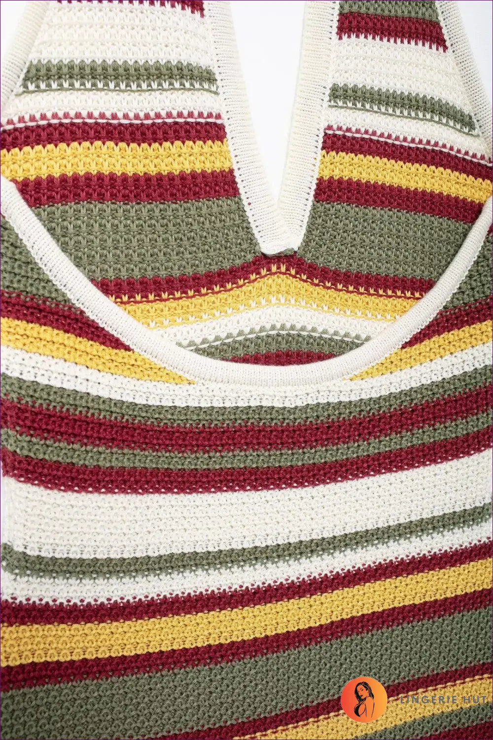 Retro Stripe Knit Mini Dress - Festival Ready Confidence - Dresses - Lingerie Hut - Bodycon • Boho • Casual