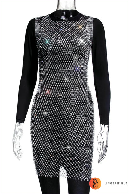 Shine Bright This Summer With Our Rhinestone Fishnet Top. Perfect For Staying Fashionable And Comfortable, Top
