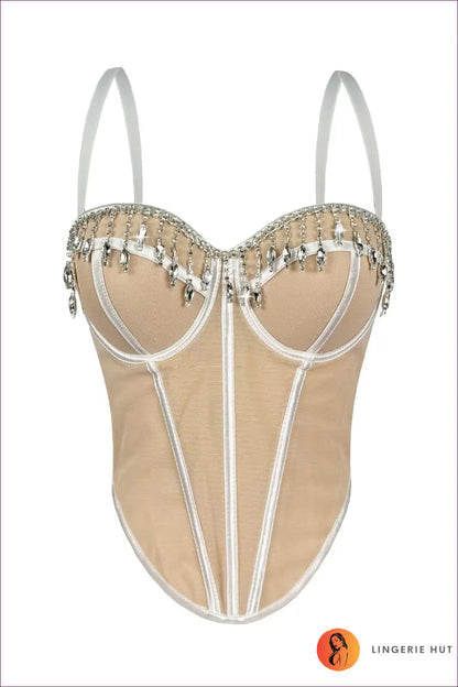 White Stripes on Apricot Background