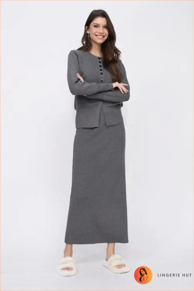 Ribbed Knit Co Ord Set - Effortless Everyday Polish