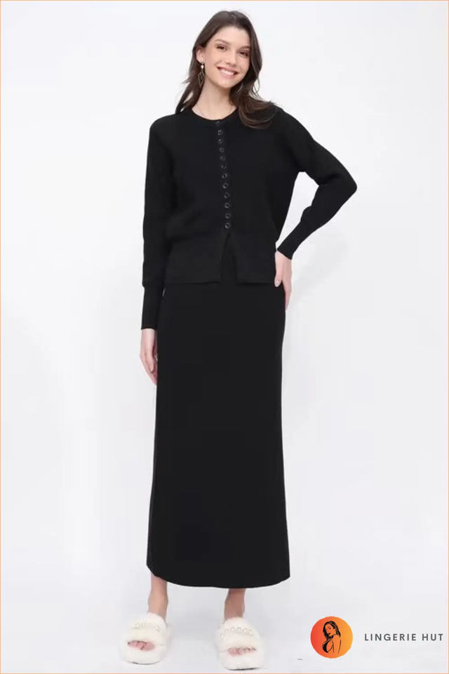 Ribbed Knit Co Ord Set - Effortless Everyday Polish