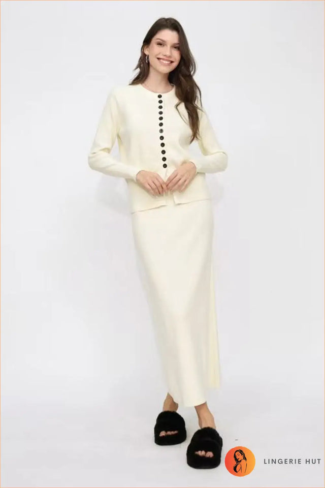 Ribbed Knit Co Ord Set - Effortless Everyday Polish