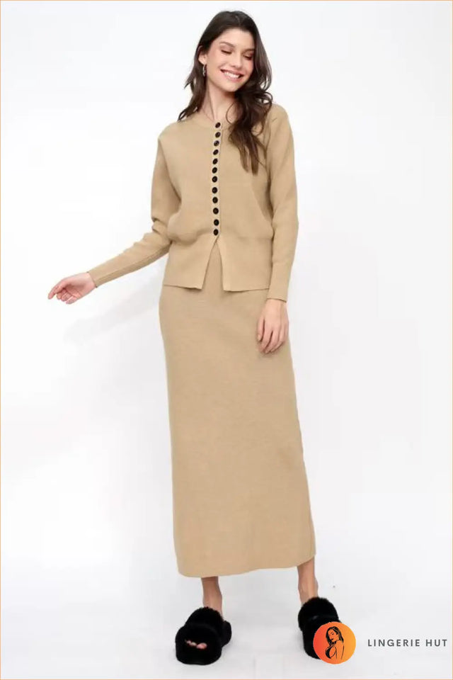 Ribbed Knit Co Ord Set - Effortless Everyday Polish