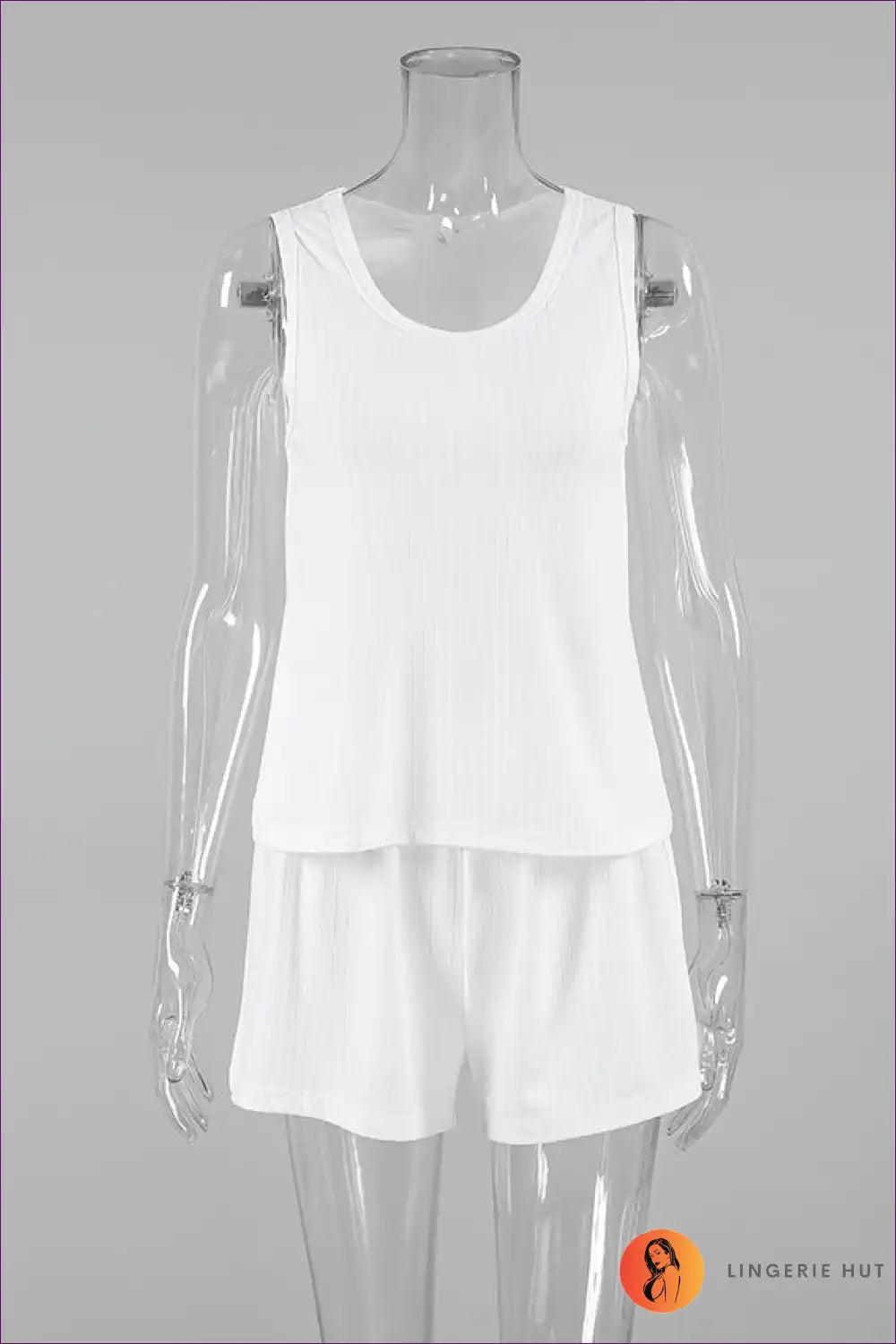 Ribbed Set with Tank Top - Minimalist Comfort for All Season, Casual, co Ord, Cotton, Everyday