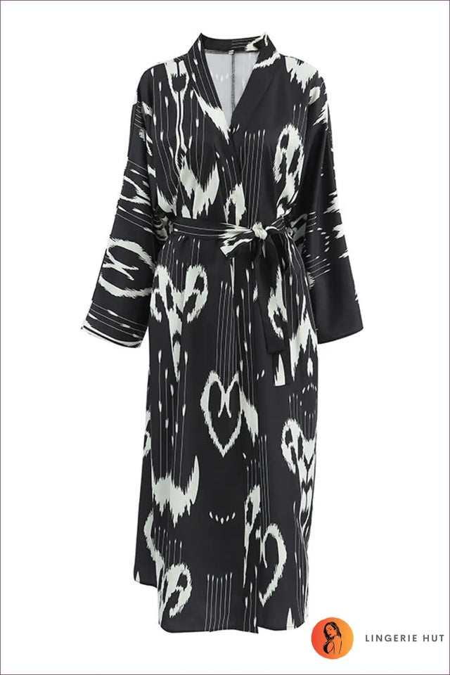 Robe with Tie Waist Detail - Effortless Grace