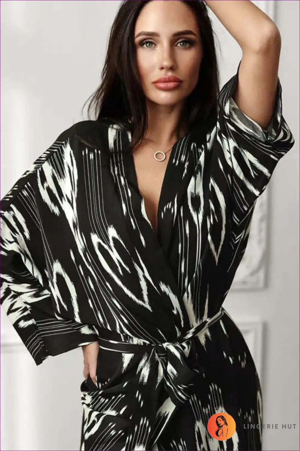 Robe with Tie Waist Detail - Effortless Grace - Casual • Everyday • just in • Maxi • Modest - Lingerie Hut