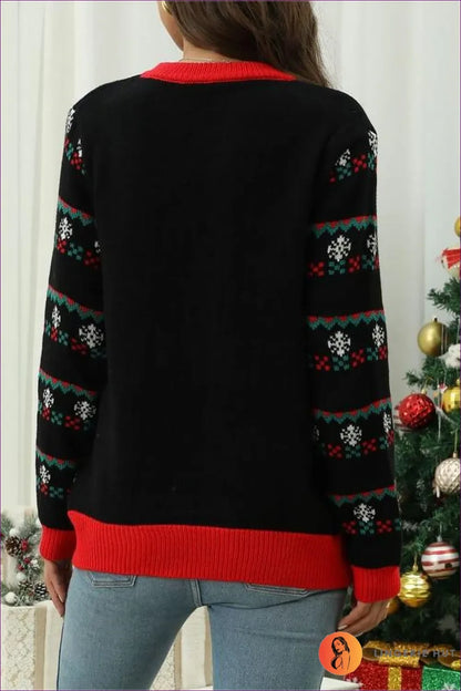 Light Up Your Holidays With Lingerie Hut’s Led Luminous Christmas Tree Jacquard Sweater. Unique Lights