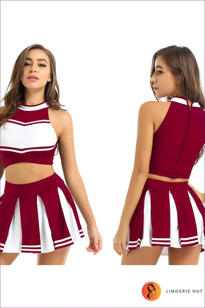 Get Ready To Shine In Our Round Neck Zip Cheerleading Uniform. Comfortable And Fashionable, It’s Perfect For